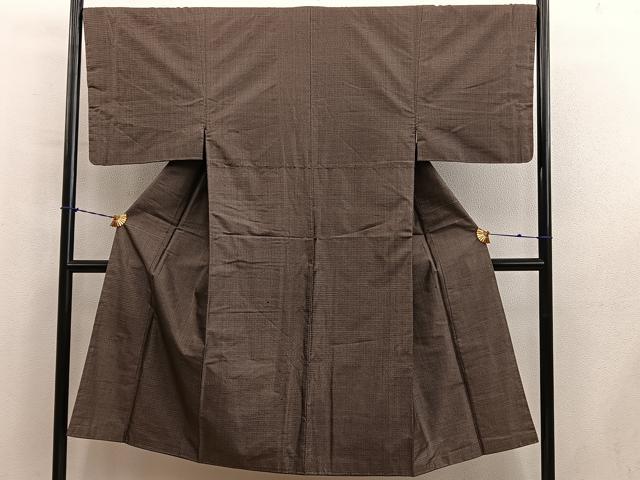 平和屋着物■男性 本場大島紬 80亀甲 総詰め 正絹 逸品 BAAY1174mz