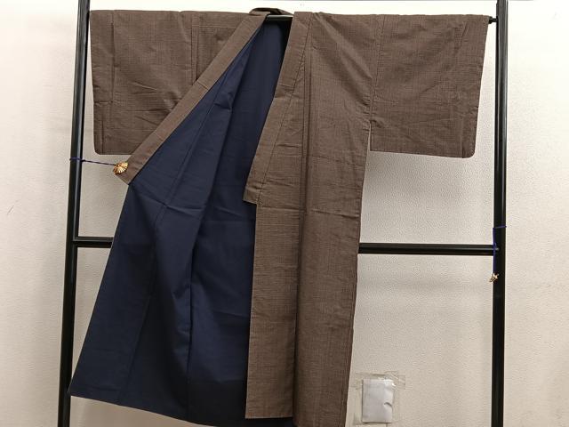 平和屋着物■男性 本場大島紬 80亀甲 総詰め 正絹 逸品 BAAY1174mz