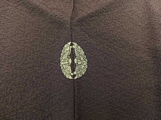 平和屋着物■上質な色無地 黒鳶色 正絹 逸品 BAAY1176mz