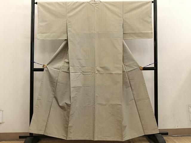 平和屋着物■本場大島紬 格子柄 正絹 逸品 BAAY1182mz