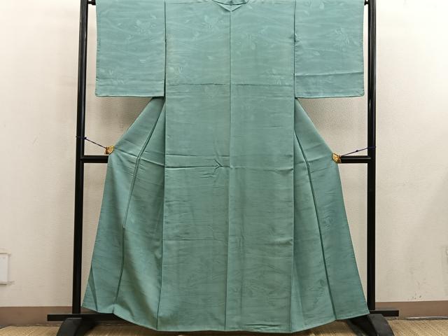 平和屋着物■江戸小紋 立波草葉文 正絹 逸品 BAAY1184mz