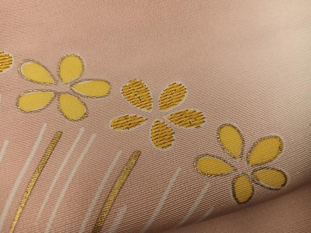 平和屋着物●訪問着 刺繍 梅花文 暈し染め 金彩 正絹 逸品 BAAY1192mz
