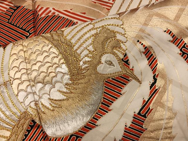 平和屋着物■豪華振袖 駒刺繍 鳳凰 金彩 正絹 逸品 BAAY1194mz