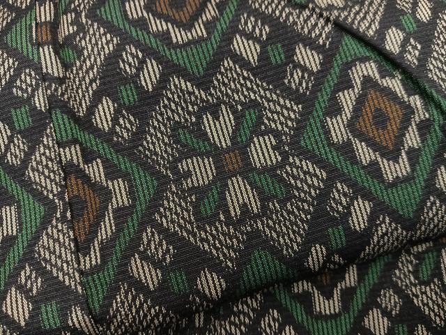 平和屋着物■上質な紬 アンサンブル 菱花文 正絹 逸品 BAAY1219mz