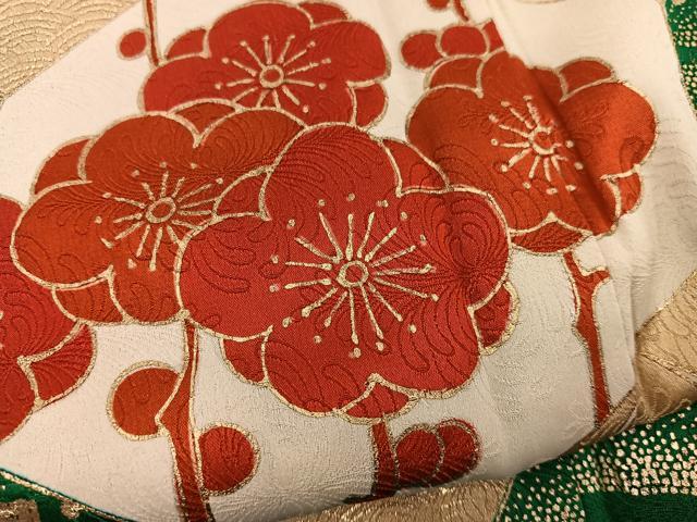 平和屋着物■豪華振袖 駒刺繍 菊花文 金彩 正絹 逸品 BAAY1220mz