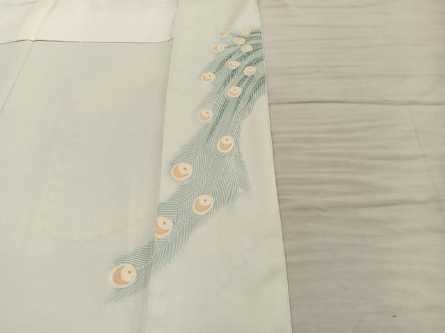 平和屋着物■豪華色留袖 孔雀 正絹 逸品 BAAY1221mz
