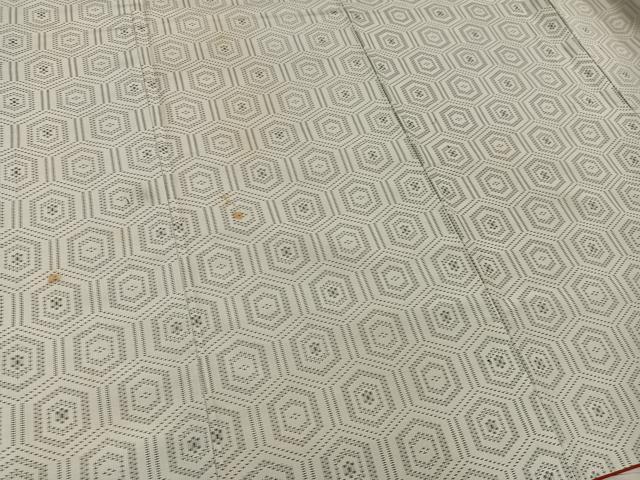 平和屋着物■上質な紬 亀甲文 正絹 逸品 BAAY1240mz