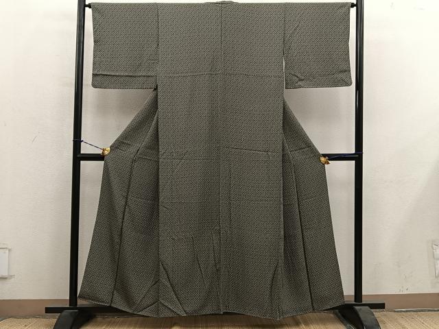 平和屋着物■江戸小紋 菊花文 正絹 逸品 BAAY1280mz