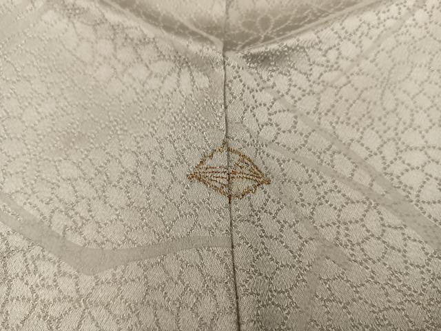 平和屋着物■上質な色無地 草花地紋 枯色 正絹 逸品 BAAY1311mz