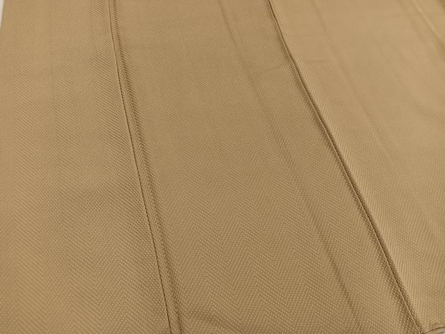 平和屋着物●上質な色無地 玉蜀黍色 市松地紋 正絹 逸品 BAAY1347mz