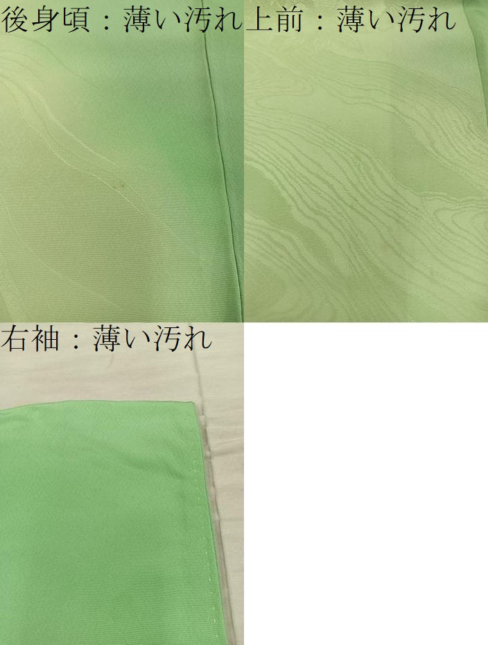 平和屋着物■訪問着 刺繍 流水花文 暈し染め 正絹 逸品 BAAY1379mz