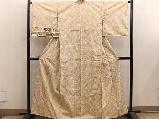 平和屋着物●本場大島紬 菱花文 証紙付き 正絹 逸品 BAAY1384mz