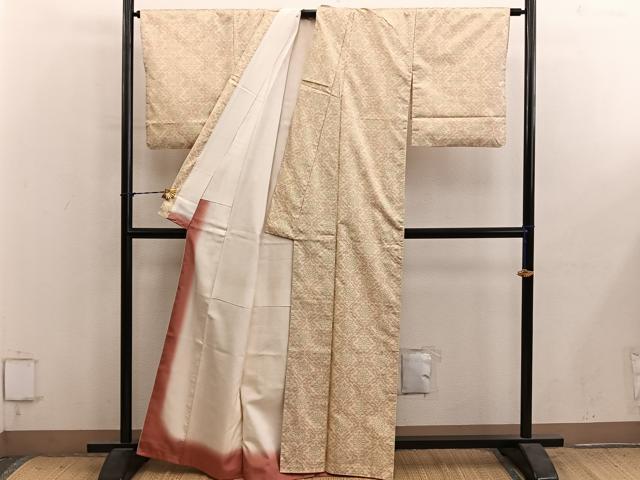 平和屋着物●本場大島紬 菱花文 証紙付き 正絹 逸品 BAAY1384mz