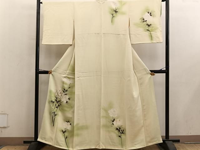 平和屋着物■訪問着 枝花文 暈し染め 正絹 逸品 BAAY1441mz