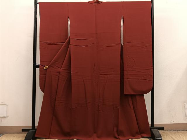平和屋着物●豪華振袖 栗梅色 正絹 逸品 BAAY1472mz