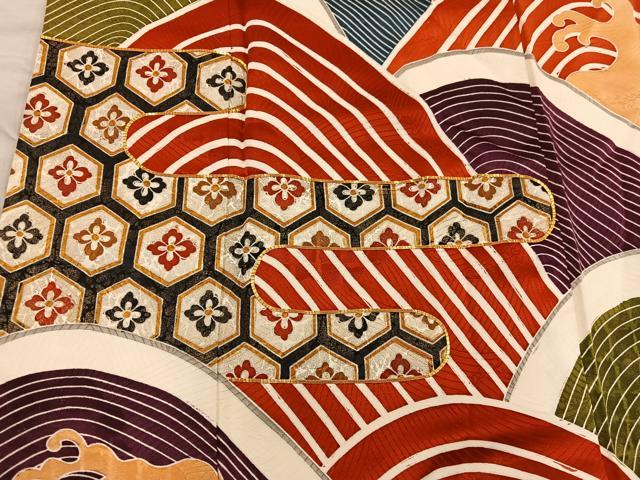 平和屋着物■豪華振袖 駒刺繍 エ霞亀甲文 金彩 正絹 逸品 BAAY1485mz