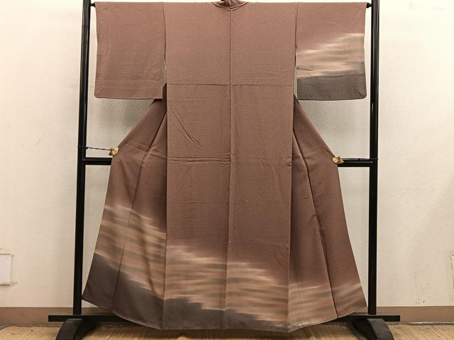 平和屋着物■訪問着 霞文 暈し染め 金彩 正絹 逸品 BAAY1495mz