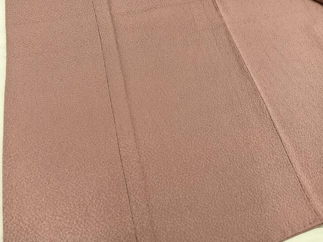 平和屋着物■上質な色無地 紋意匠 遠州茶色 正絹 逸品 BAAY1503mz