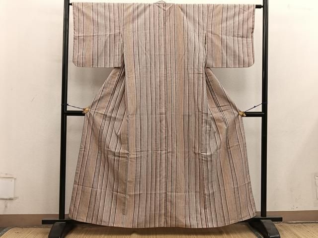 平和屋着物■上質な紬 間道 正絹 逸品 BAAY1609mz
