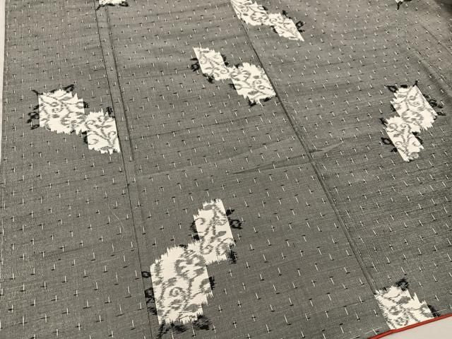 平和屋着物■上質な紬 草花文 正絹 逸品 未使用 BAAY1614mz