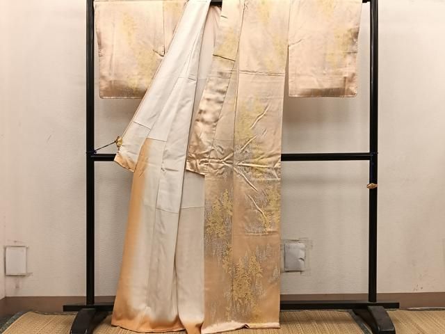 平和屋着物■上質な小紋 樹林文 正絹 逸品 BAAY1862mz