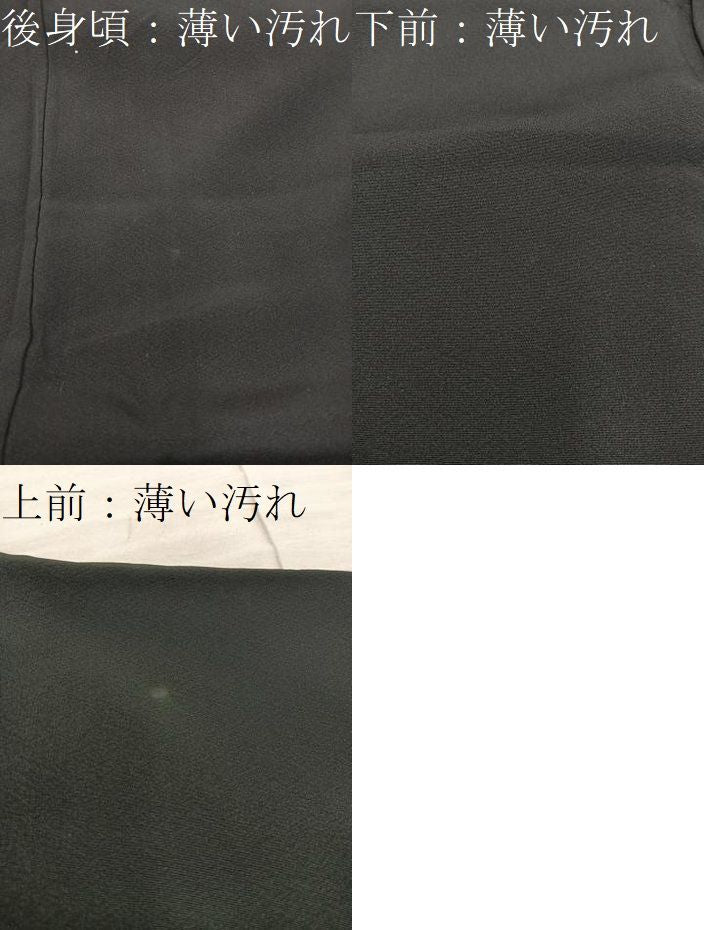 平和屋着物■豪華黒留袖 作家物 御所車人物花文 暈し染め 金彩 正絹 逸品 BAAY1871mz