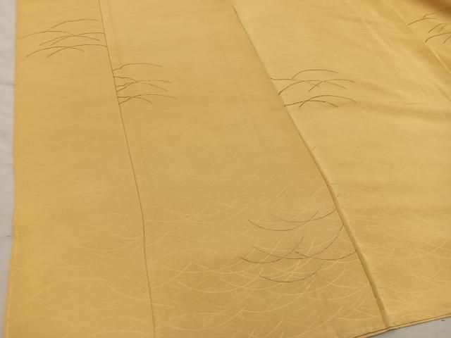 平和屋着物■上質な小紋 芝草文 正絹 逸品 未使用 BAAY1892mz