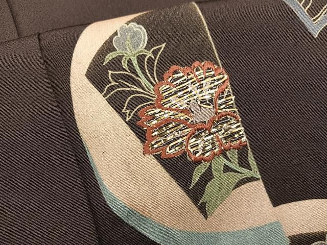 平和屋着物●訪問着 竹屋町刺繍 草花文 正絹 逸品 BAAY1895mz