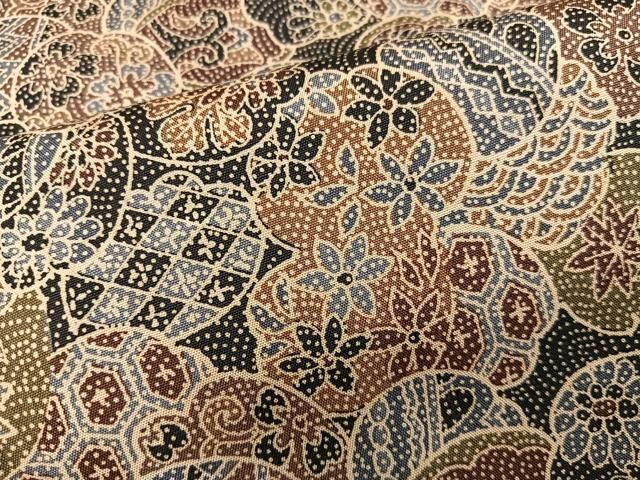 平和屋着物■本場染大島紬 亀甲花文 正絹 逸品 BAAY1960mz