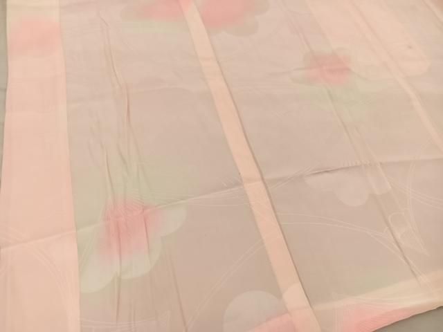 平和屋着物■長襦袢 無双仕立て 草花地紋 暈し染め 正絹 逸品 BAAY2003mz