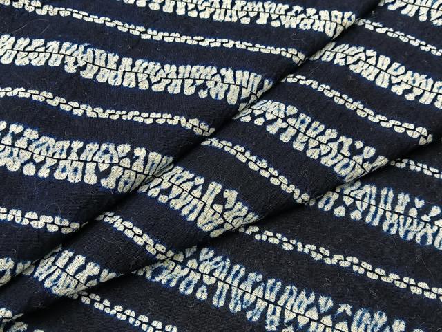 平和屋着物∴夏物 浴衣 有松鳴海絞り 斜線文 綿 逸品 BAAY3006hj