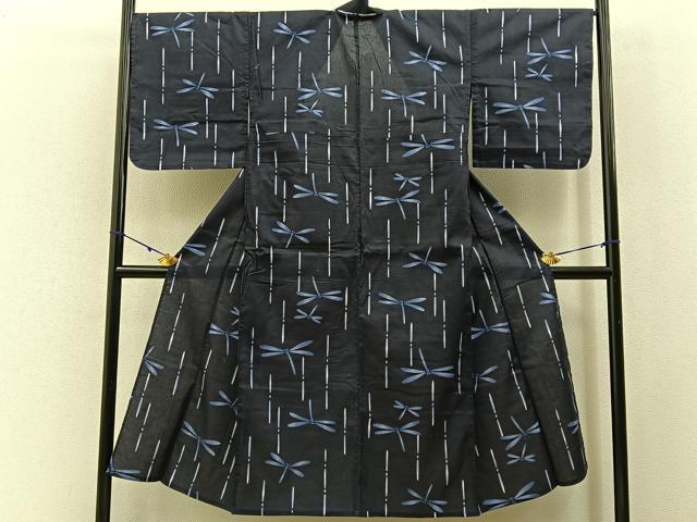 平和屋着物∴夏物 浴衣 綿紅梅 蜻蛉 綿 逸品 BAAY3015hj