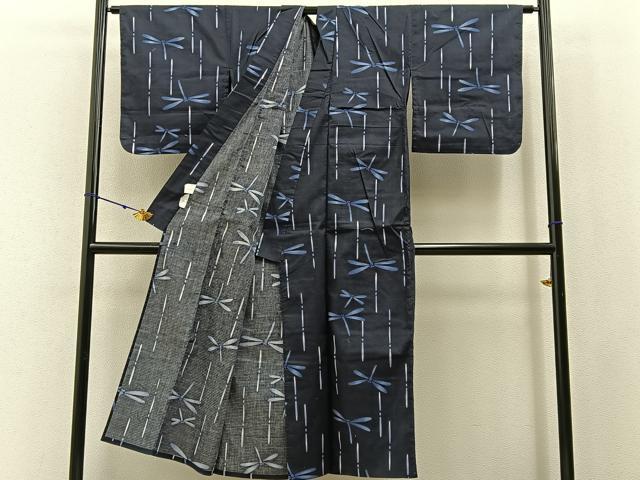 平和屋着物∴夏物 浴衣 綿紅梅 蜻蛉 綿 逸品 BAAY3015hj