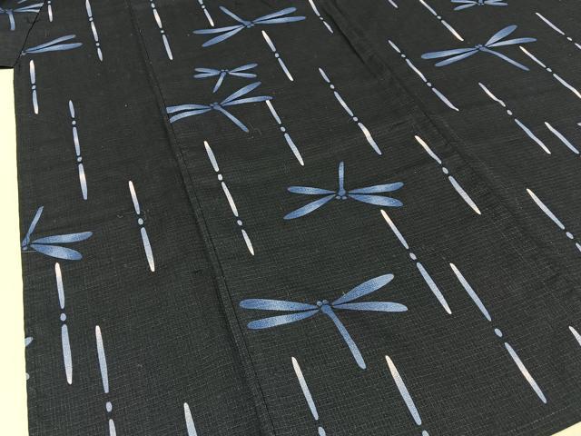 平和屋着物∴夏物 浴衣 綿紅梅 蜻蛉 綿 逸品 BAAY3015hj