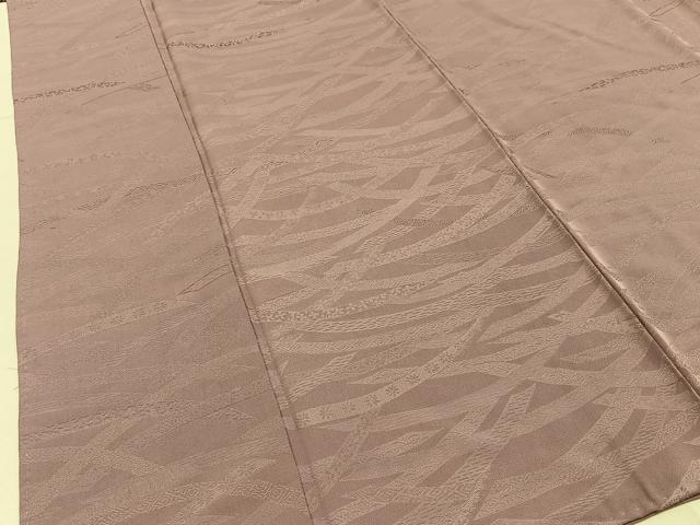 平和屋着物■上質な色無地 熨斗花地紋 鴇浅葱色 正絹 逸品 BAAY3044hj