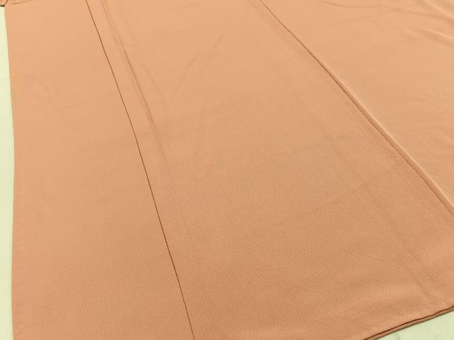 平和屋着物■上質な色無地 深支子色 正絹 逸品 BAAY3058hj