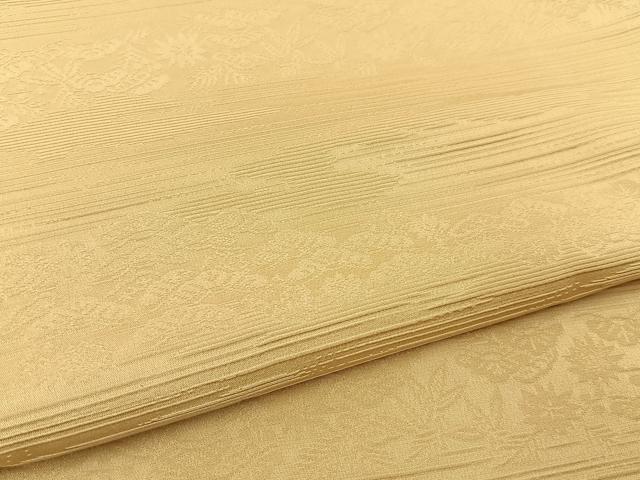 平和屋着物■上質な色無地 松地紋 枯色 正絹 逸品 BAAY3061hj