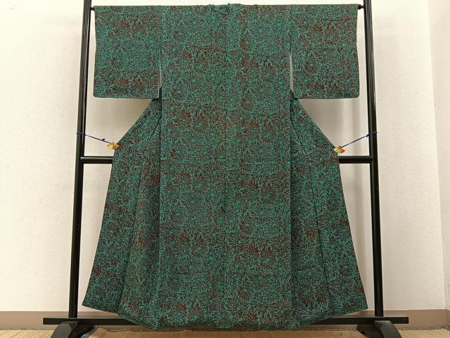 平和屋着物■上質な小紋 花尽し 正絹 逸品 BAAY3070hj