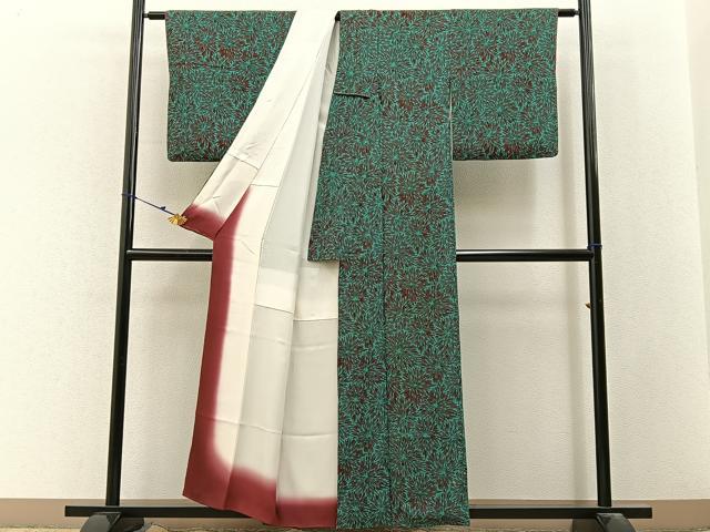 平和屋着物■上質な小紋 花尽し 正絹 逸品 BAAY3070hj