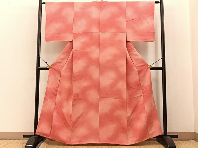 平和屋着物■上質な小紋 草葉地紋 暈し染め 三越扱い 正絹 逸品 BAAY3078hj