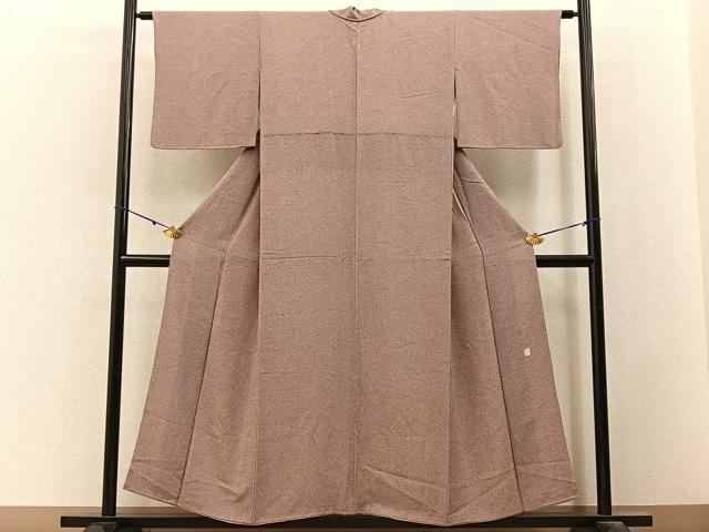 平和屋着物■江戸小紋 作家物 鮫小紋柄 鬼しぼ縮緬 正絹 逸品 BAAY3097hj
