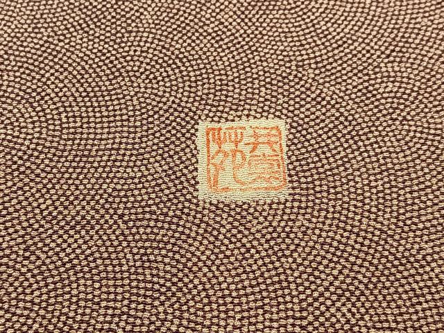 平和屋着物■江戸小紋 作家物 鮫小紋柄 鬼しぼ縮緬 正絹 逸品 BAAY3097hj