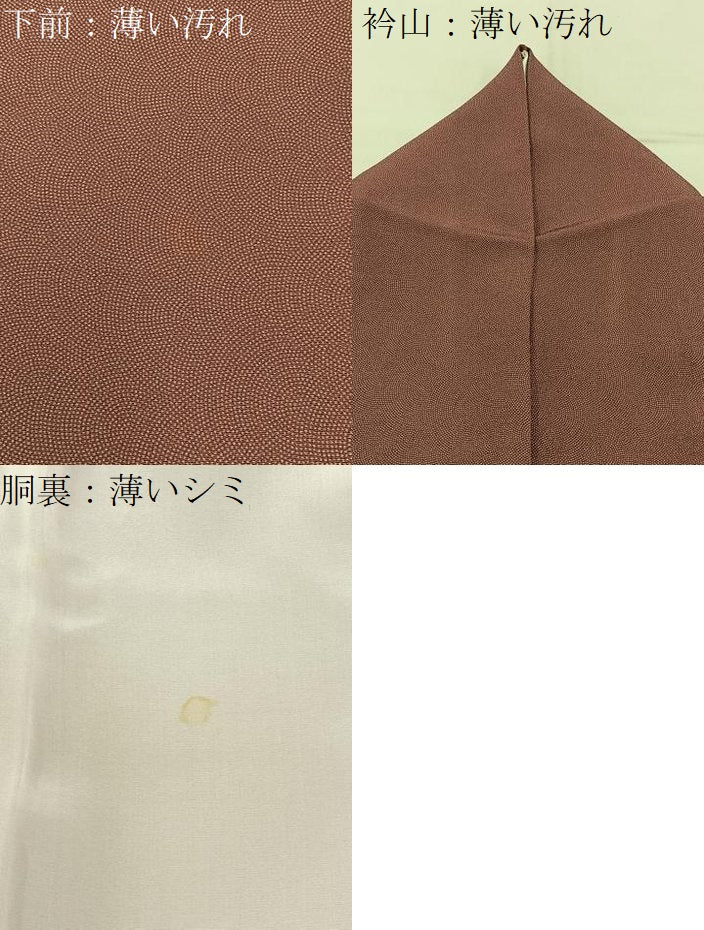 平和屋着物■江戸小紋 極小鮫小紋柄 正絹 逸品 BAAY3098hj