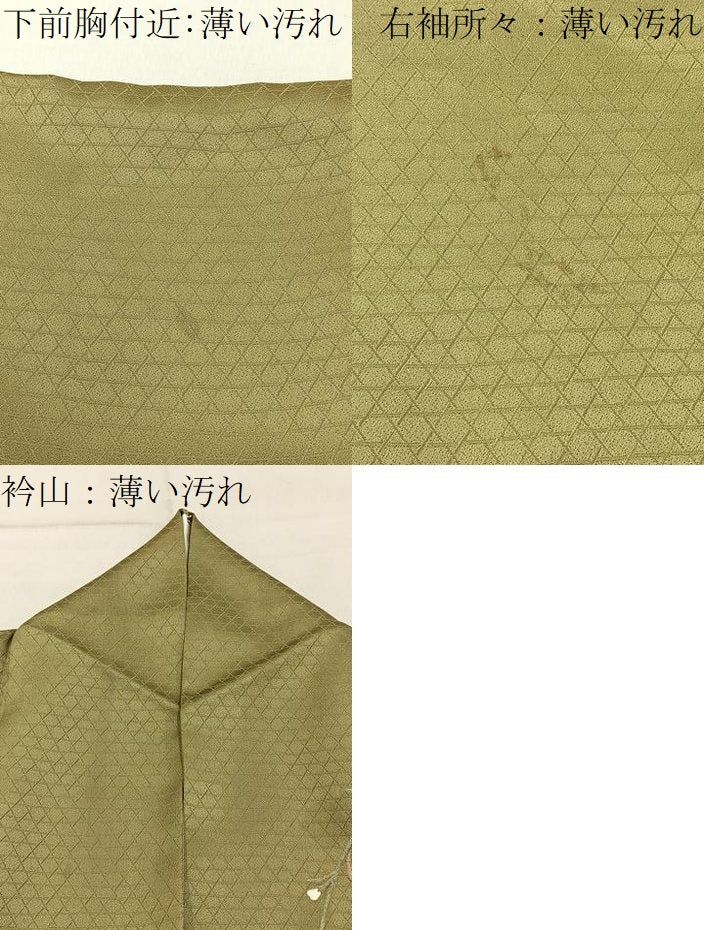 平和屋着物■訪問着 地紙貝桶花文 暈し染め 金彩 正絹 逸品 BAAY3108hj