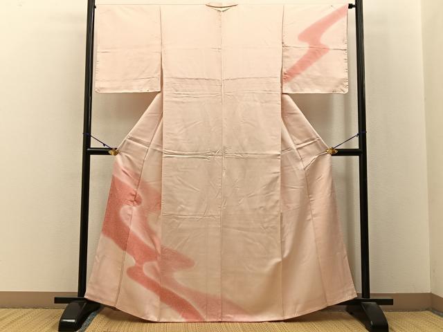 平和屋着物■訪問着 霞文 暈し染め 正絹 逸品 未使用 BAAY3117hj