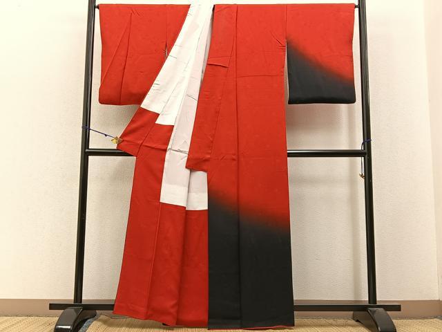 平和屋着物■訪問着 菊地紋 暈し染め 正絹 逸品 BAAY3124hj