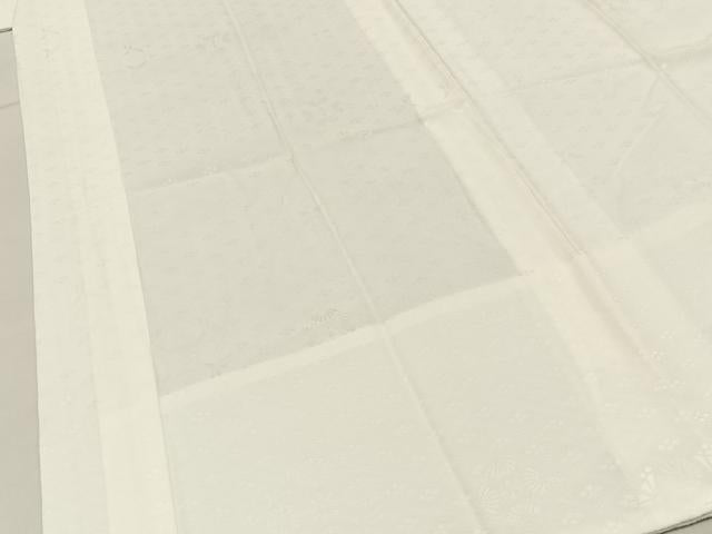 平和屋着物■長襦袢 単衣 花丸地紋 正絹 逸品 BAAY3128hj