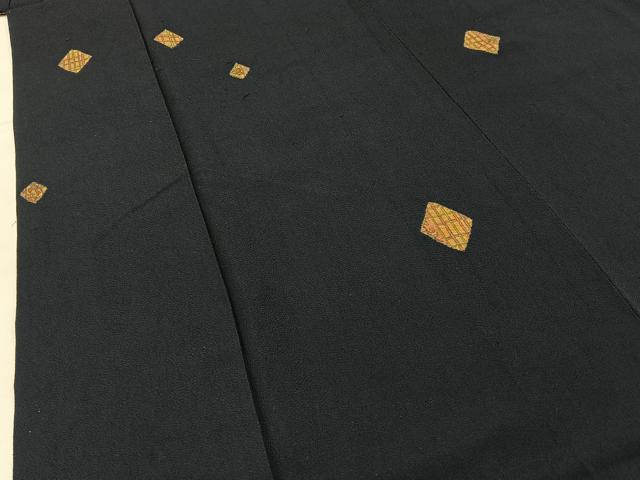 平和屋着物■上質な小紋 菱更紗花文 正絹 逸品 BAAY3130hj