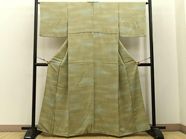 平和屋着物■上質な小紋 霞文 暈し染め 正絹 逸品 BAAY3157hj