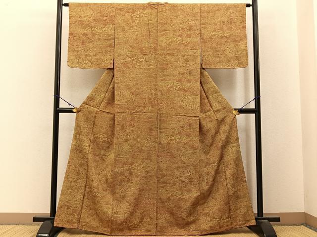 平和屋着物■江戸小紋 流水風景文 正絹 逸品 BAAY3163hj
